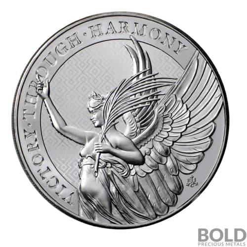2022 St Helena Queen's Virtues: Victory 5 oz Silver BU