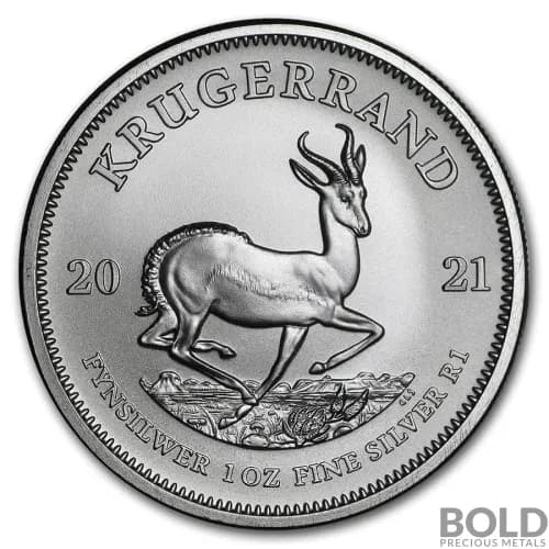 2021 South Africa Krugerrand 1 oz Silver BU