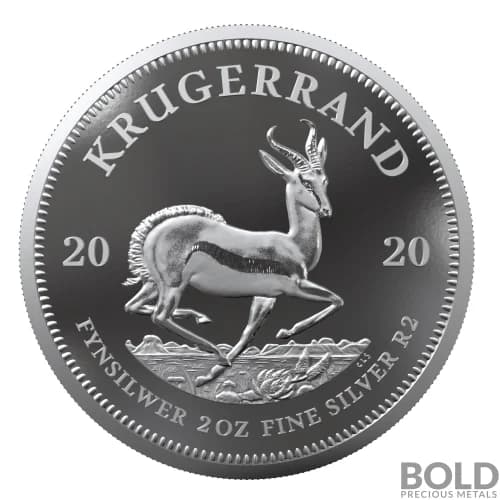2020 Silver Proof South Africa Krugerrand - 2 oz