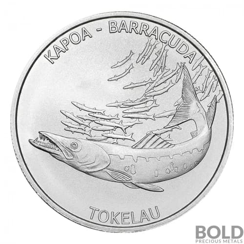 2017 Silver Tokelau Hakula Barracuda - 1 oz