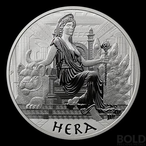 2022 Tuvalu Gods of Olympus: Hera 5 oz Silver BU