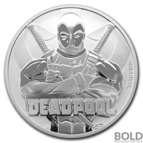 2018 Silver Tuvalu Deadpool - 1 oz