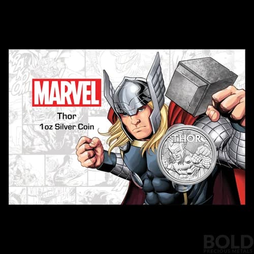 2018 Silver 1 oz Tuvalu Thor (In Card)