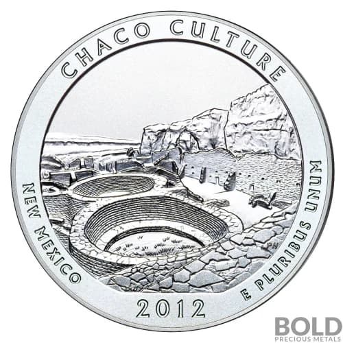 2012 Silver 5 oz America The Beautiful Chaco Culture NP New Mexico