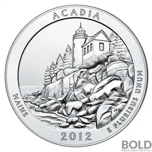 2012 Silver 5 oz ATB Acadia, Maine