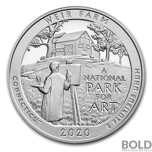 2020 Silver 5 oz ATB Weir Farm Connecticut