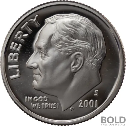2001-S Silver Proof Roosevelt Dime