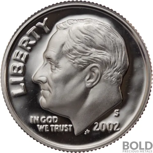 2002-S Silver Proof Roosevelt Dime