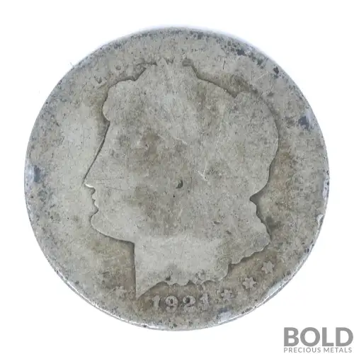 Silver Morgan Dollar 1921 - AG/G