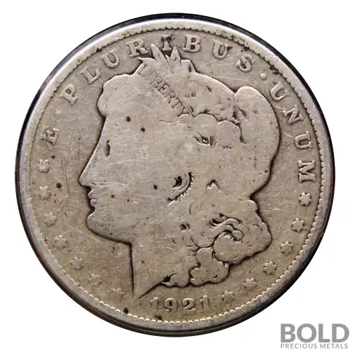 1921 Silver Morgan Dollar - GOOD