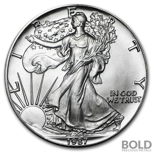 1987 1 oz American Silver Eagle (BU)