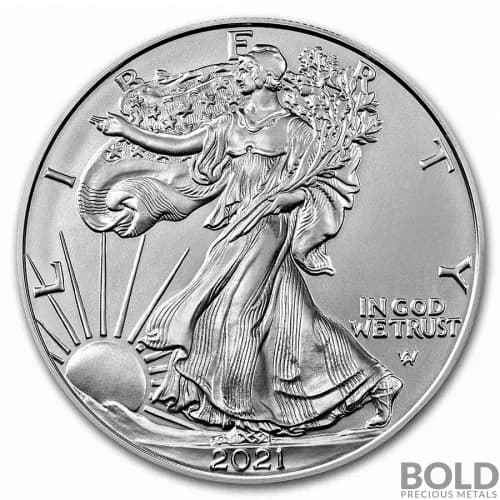 2021 American Silver Eagle 1 oz BU (Type 2)