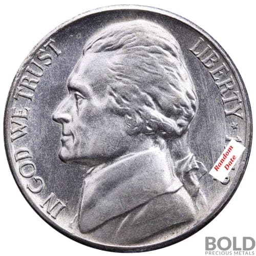 35% Silver War Nickels (Circulated)