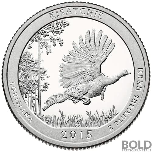 2015-S Silver Proof America the Beautiful Quarter - KISATCHIE