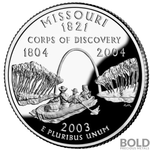 2003-S Silver Proof State Quarter - MISSOURI