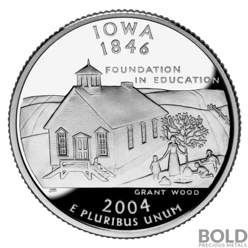 2004-S Silver Proof State Quarter - IOWA