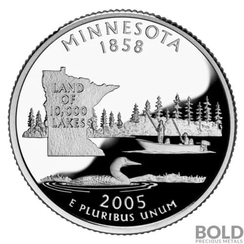 2005-S Silver Proof State Quarter - MINNESOTA