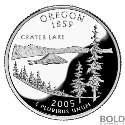 2005-S Silver Proof State Quarter - OREGON