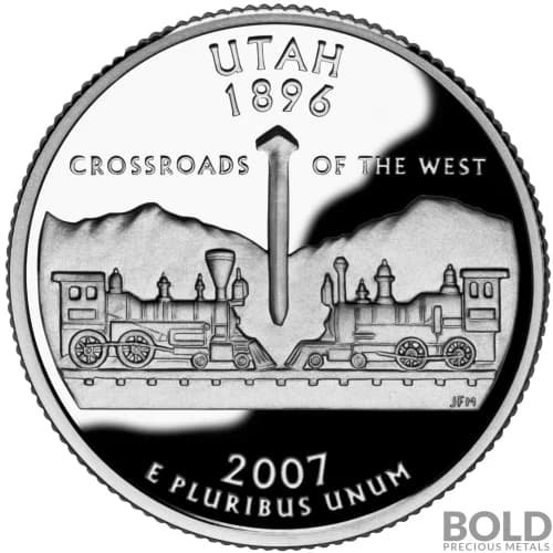 2007-S Silver Proof State Quarter - UTAH