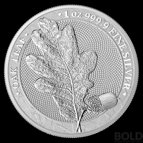2019 Germania Silver Oak Leaf BU Round - 1 oz
