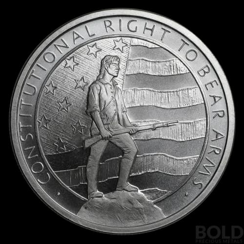 Silver 1 oz Second Amendment Round