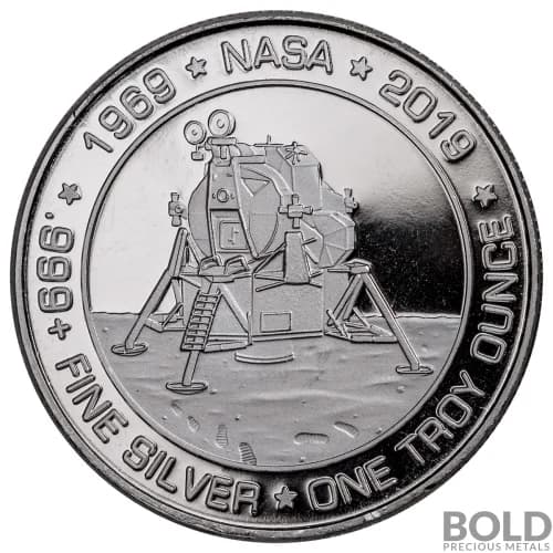 Silver - 1 oz Apollo 11 Round (SilverTowne)