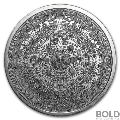 Silver 1 oz Aztec Calendar Round