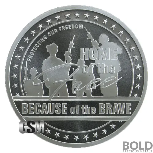 Silver - 1 oz Home of the Free Round