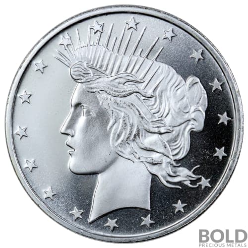 Silver - 1 oz Peace Dollar Round