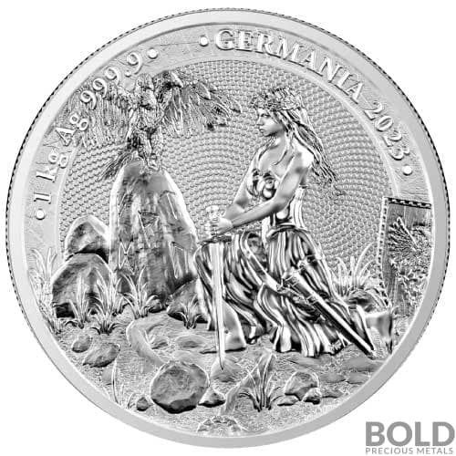 2023 Silver 1 Kilo Lady Germania BU Round