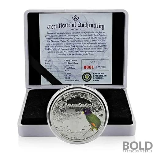 2019 Dominica 'The Nature Isle' 1 oz Silver Proof (Colored)