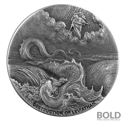 2020 Silver 2 oz Scottsdale Biblical Series - Destruction of Leviathan
