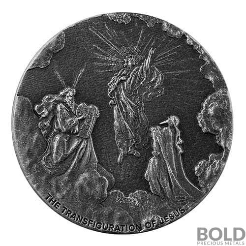 2021 Silver 2 oz Scottsdale Biblical Series - Transfiguration of Jesus