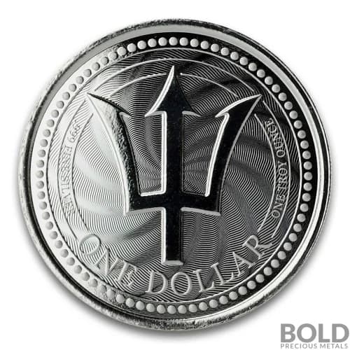 2019 Barbados Trident Silver 1 oz