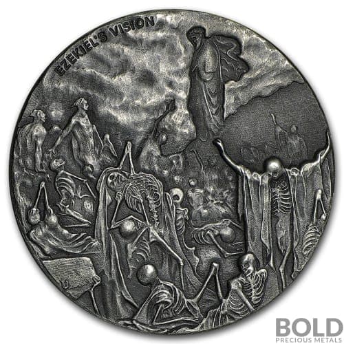 2016 Silver 2 oz Scottsdale Biblical Series - Ezekiel's Vision (Valley of the Dry Bones)