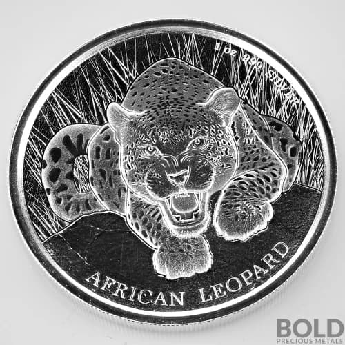 1 oz Republic of Ghana African Leopard 2017