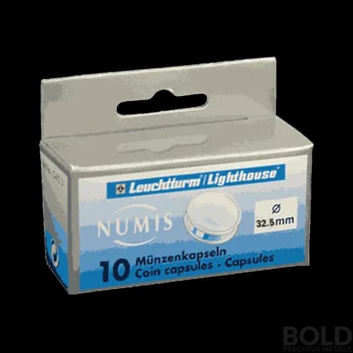 Lighthouse 32.5mm - Coin Capsules (pack of 10)