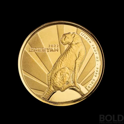 2022 Gold 1/10 oz Cameroon Cheetah BU