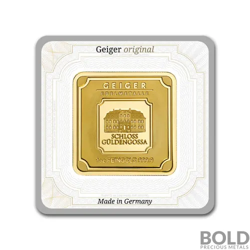 Gold 1 oz Geiger Edelmetalle Square Bar