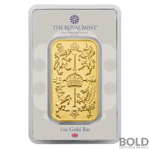 Gold 1 oz Great Britain Royal Celebration Bar