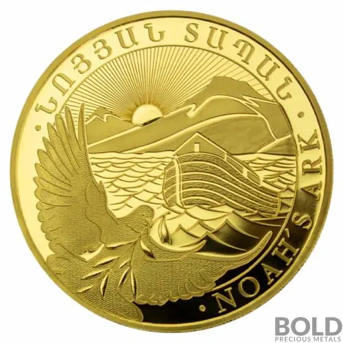 2024 1/4 oz Armenia Noah's Ark Gold Coin (BU)