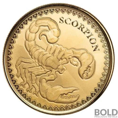 2022 Gold 1 oz Chad Scorpion Proof Coin