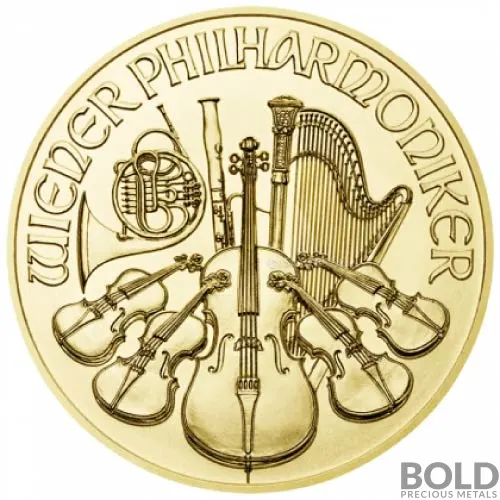 2023 1/25 oz Austrian Philharmonic Gold Coin (BU)