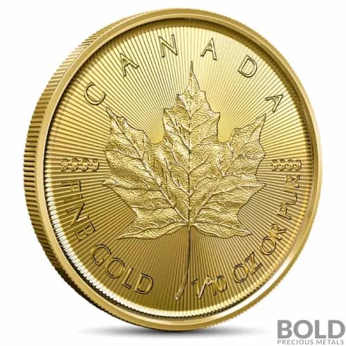 2024 1/10 oz Canadian Maple Leaf Gold Coin (BU)