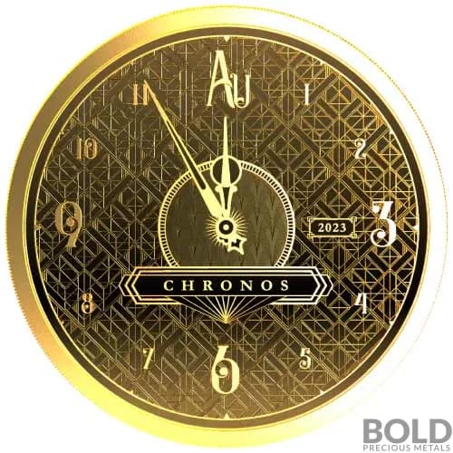 2023 Gold 1 oz Niue Chronos Prooflike Coin