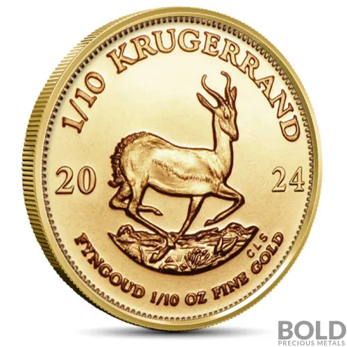 2024 1/10 oz South African Krugerrand Gold Coin (BU)