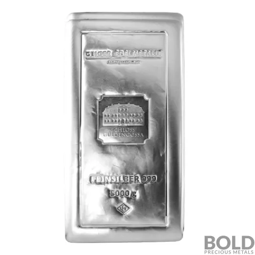 5 Kilo Geiger Edelmetalle Cast Silver Bar