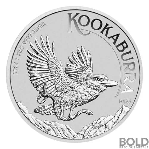 2024 1 Kilo Perth Kookaburra Silver Coin (BU)
