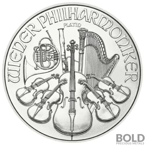 2023 Platinum 1 oz Austria Philharmonic BU Coin