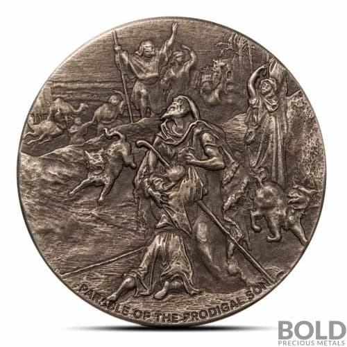 2023 2 oz Parable of the Prodigal Son Biblical Series Silver Coin